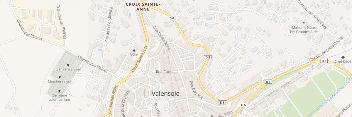 Plan du 12 Rue Sainte-Anne à Valensole