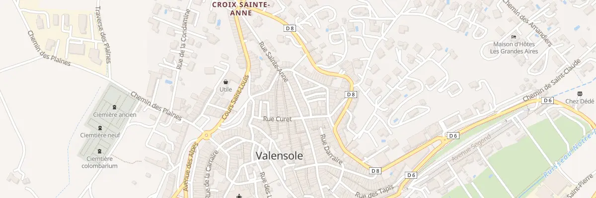 Plan du 10 Rue Sainte-Anne à Valensole