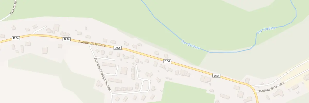 Plan du 611 Av de la Gare à Monthureux-sur-Saône