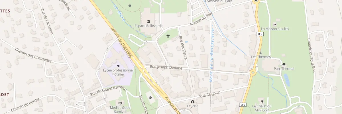 Plan du 99 Rue Joseph Denarié à Challes-les-Eaux