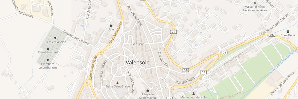 Plan du 45 Rue Dr Maurice Chaupin à Valensole