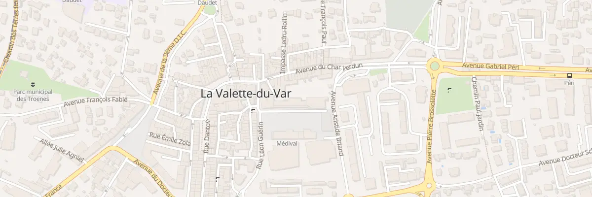 Plan du 9100 Pl Gen de Gaulle à La Valette-du-Var