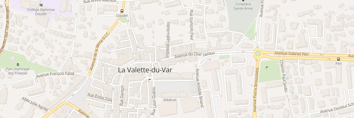 Plan du 66 Av du Char Verdun à La Valette-du-Var