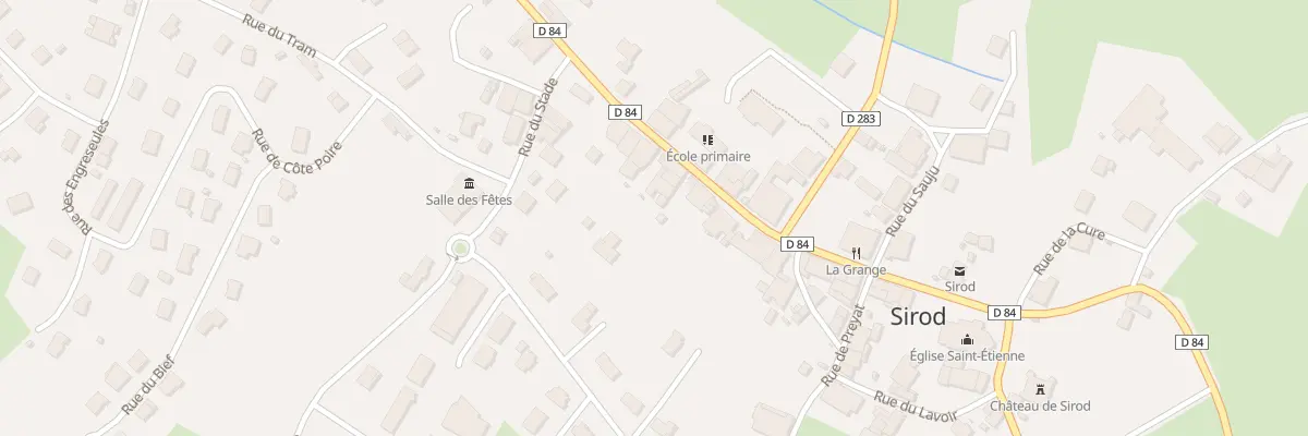 Plan du 21 Rue de la vallée à Sirod