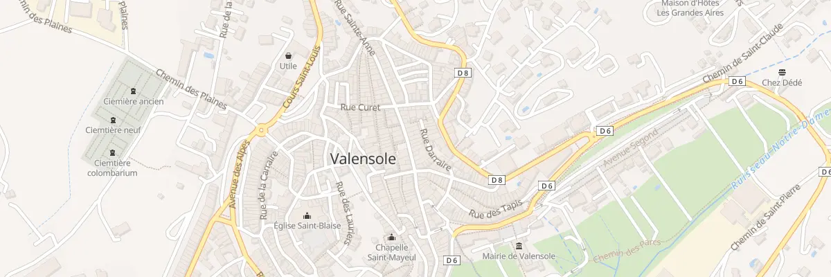 Plan du 36 Rue Dr Maurice Chaupin à Valensole