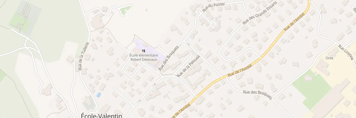 Plan du 2 Rue de la Pelouse à École-Valentin