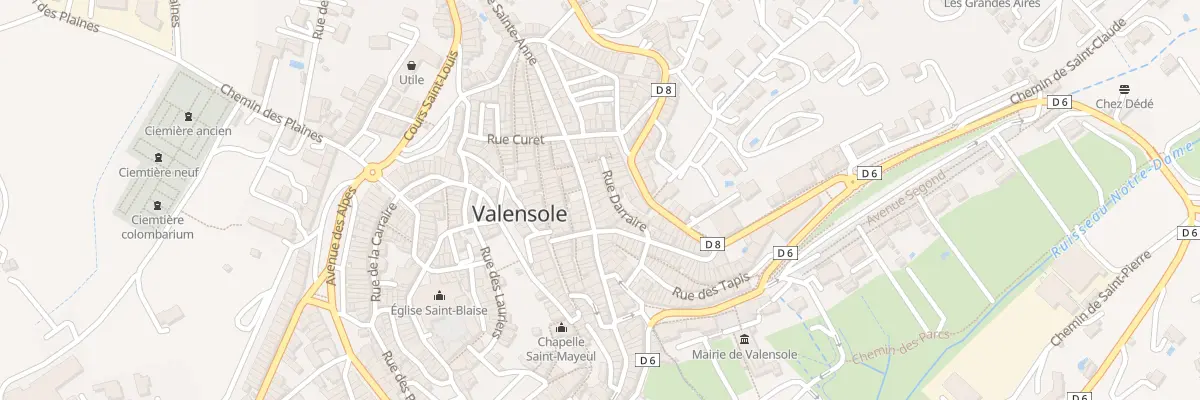 Plan du 30 Rue Dr Maurice Chaupin à Valensole