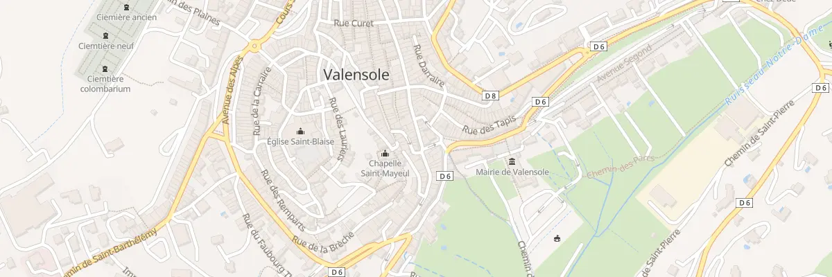 Plan du 7 Rue Dr Maurice Chaupin à Valensole