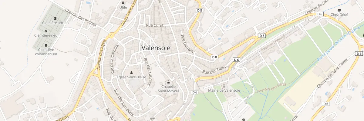Plan du 5890 Rue Dr Maurice Chaupin à Valensole
