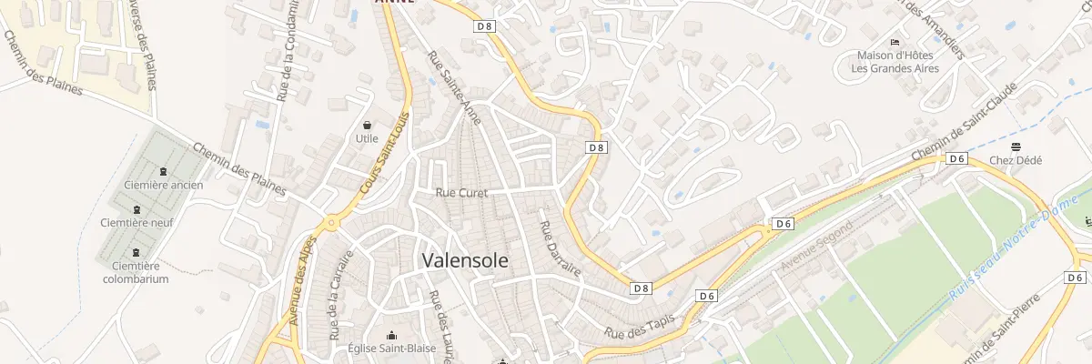 Plan du 5357 Rue du Faubourg Jean Jaurès à Valensole