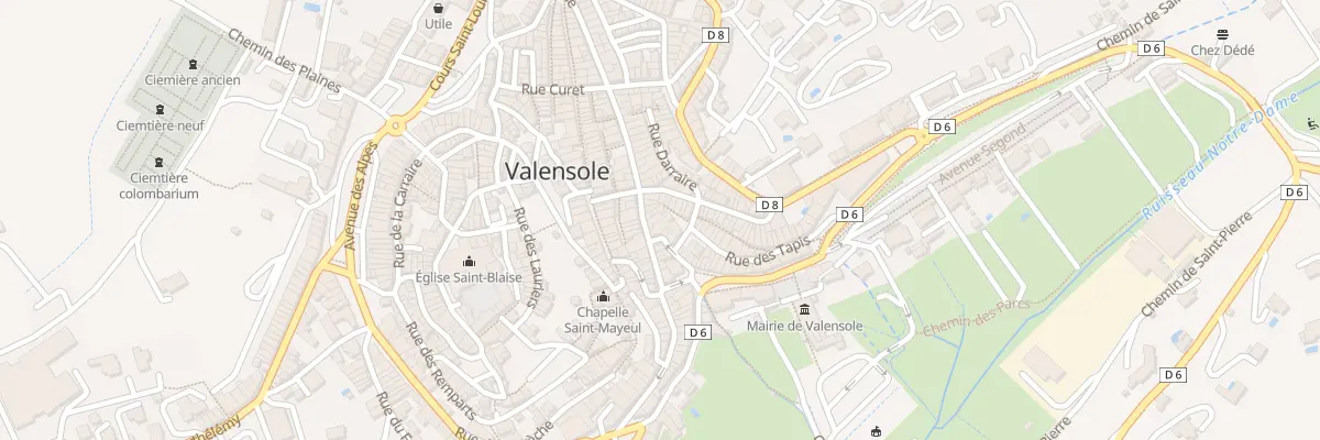 Plan du 16 Rue Dr Maurice Chaupin à Valensole