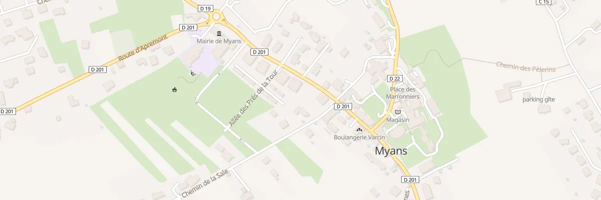 Plan du 46 All des Prés de la Tour à Myans