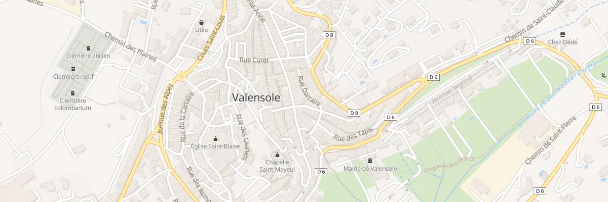 Plan de La Ville à Valensole