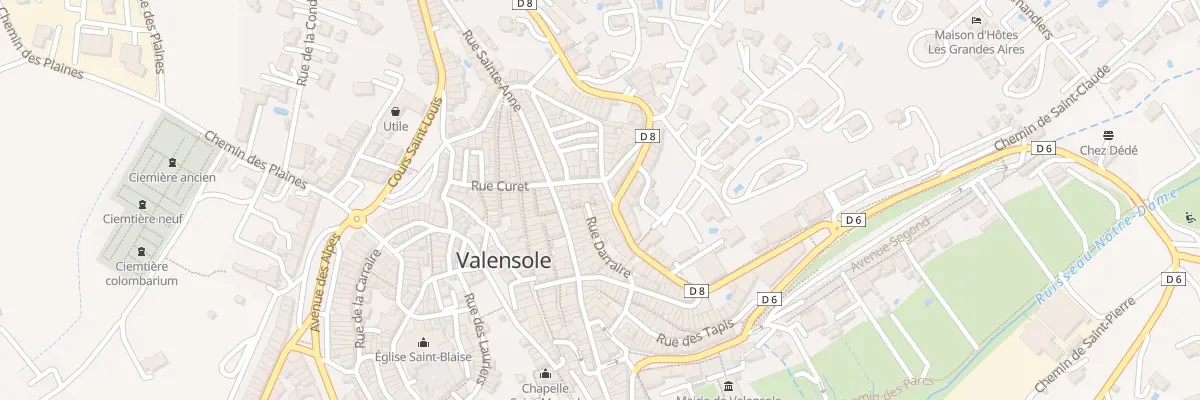 Plan du 5922 Rue du Faubourg Jean Jaurès à Valensole