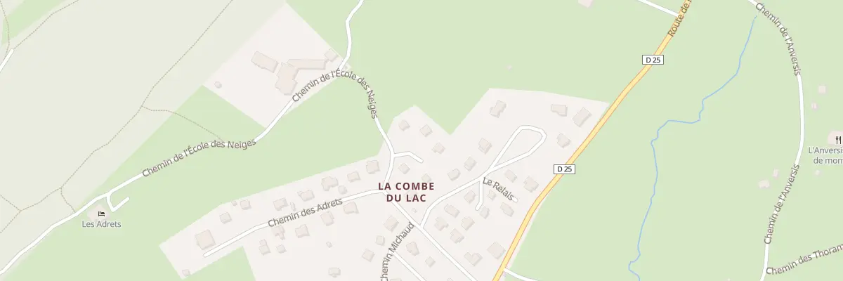 Plan du 23 Le Relai à Lamoura