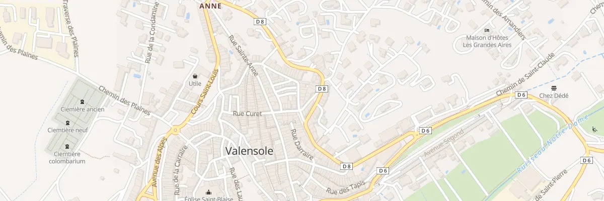 Plan du 4 Rue du Faubourg Jean Jaurès à Valensole