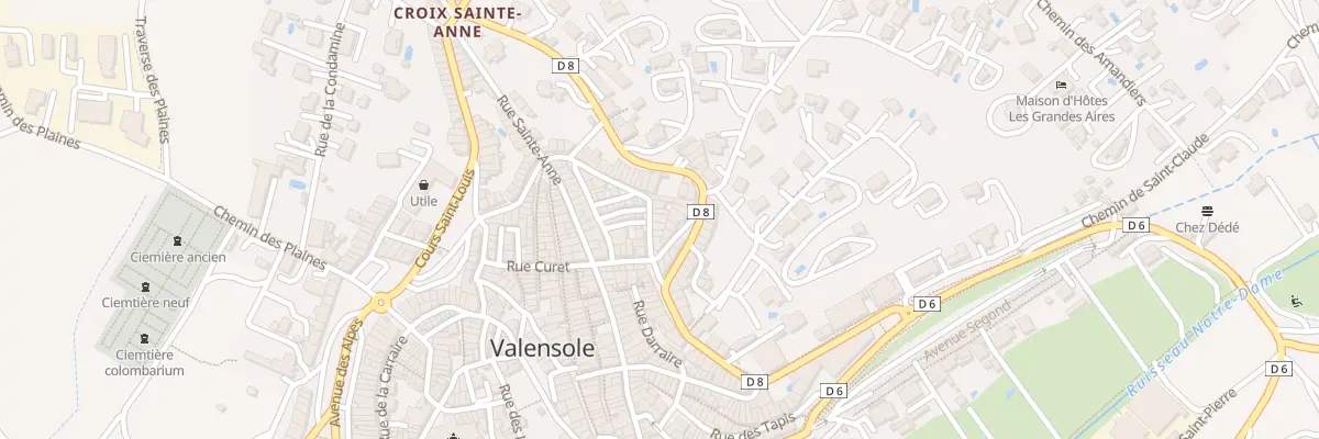 Plan du 5334 Rue du Faubourg Jean Jaurès à Valensole