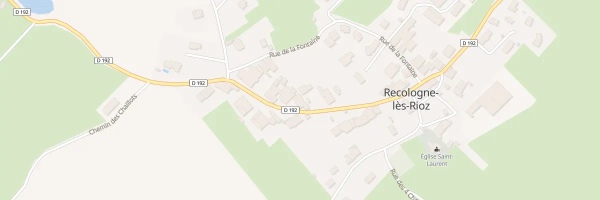 Plan du 18 Gr Grande Rue à Recologne-lès-Rioz
