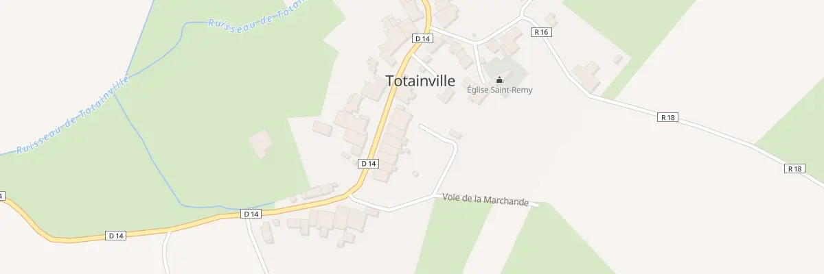 Plan du 127 Rue Grande Rue à Totainville