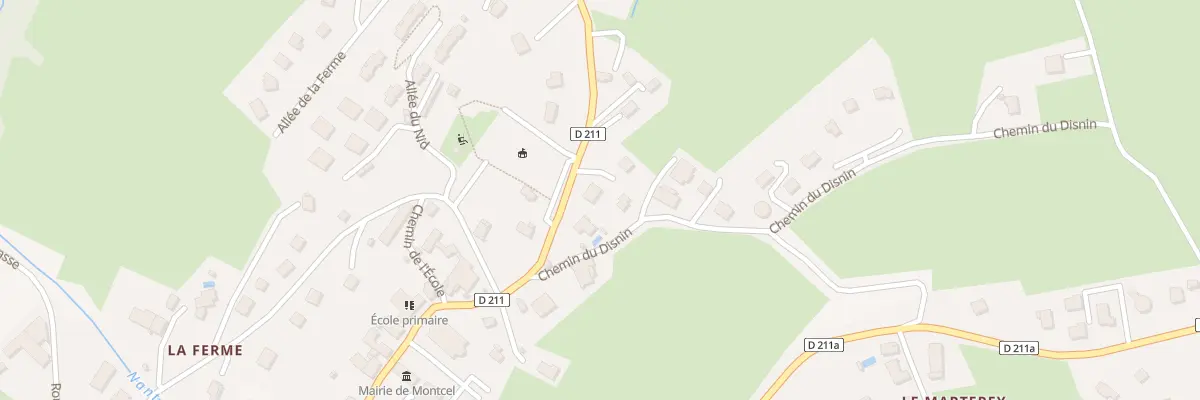 Plan du 3 Rte de Lachat à Montcel