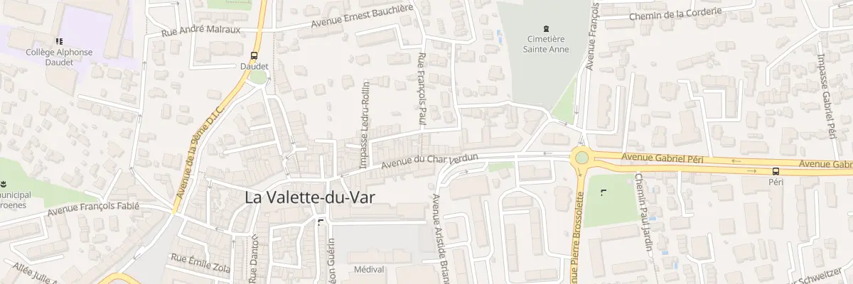 Plan du 14 Rue François Paul à La Valette-du-Var