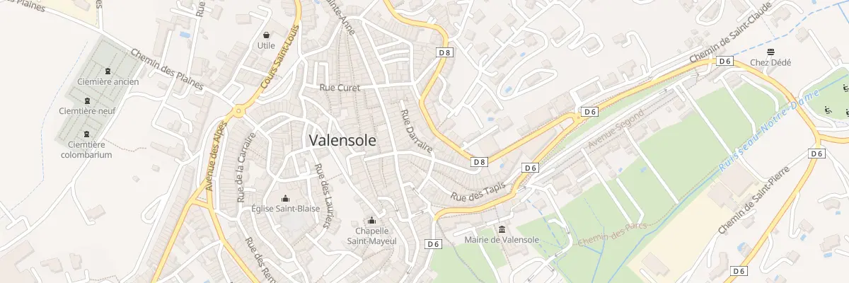 Plan du 6 Rue Darraire à Valensole