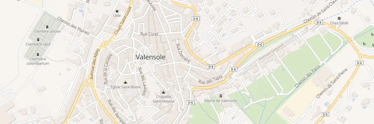 Plan du 18 Rue Pasteur à Valensole
