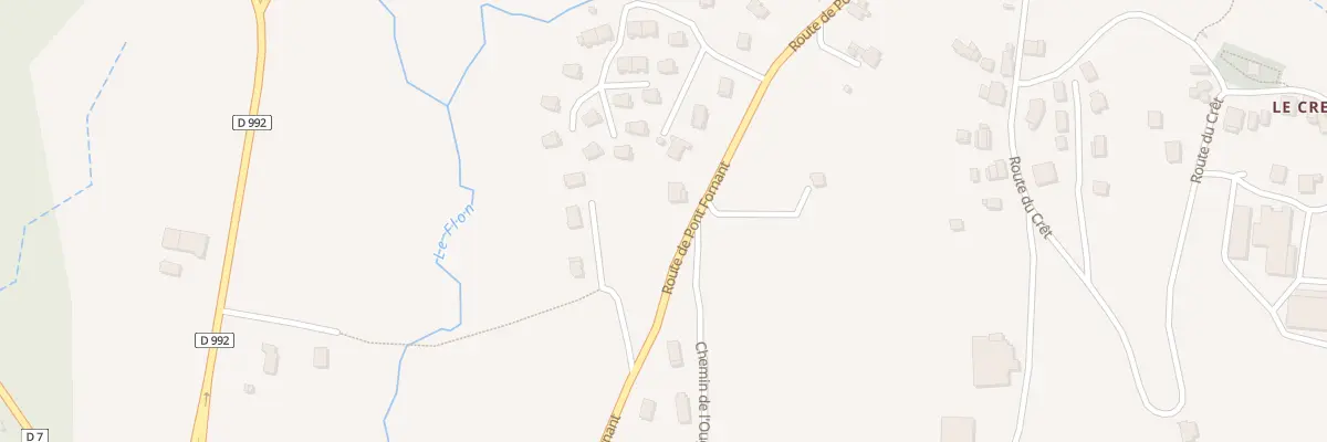Plan du 360 Rte du Pont Fornant à Minzier