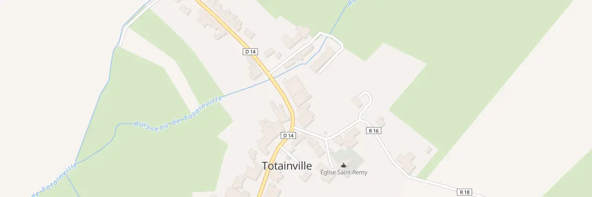 Plan du 36 Rue d’Oèlleville à Totainville
