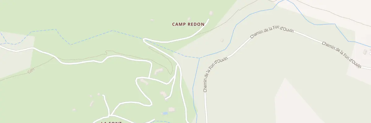Plan du 9330 La Font d’Ouvin à Belgentier