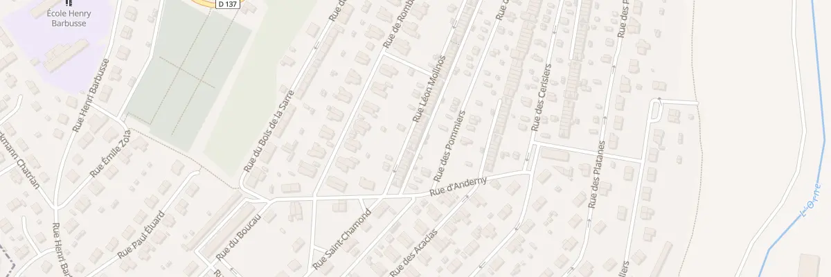 Plan du 227 Rue Leon Molinos à Homécourt