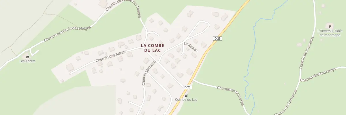 Plan du 3 Le Relai à Lamoura