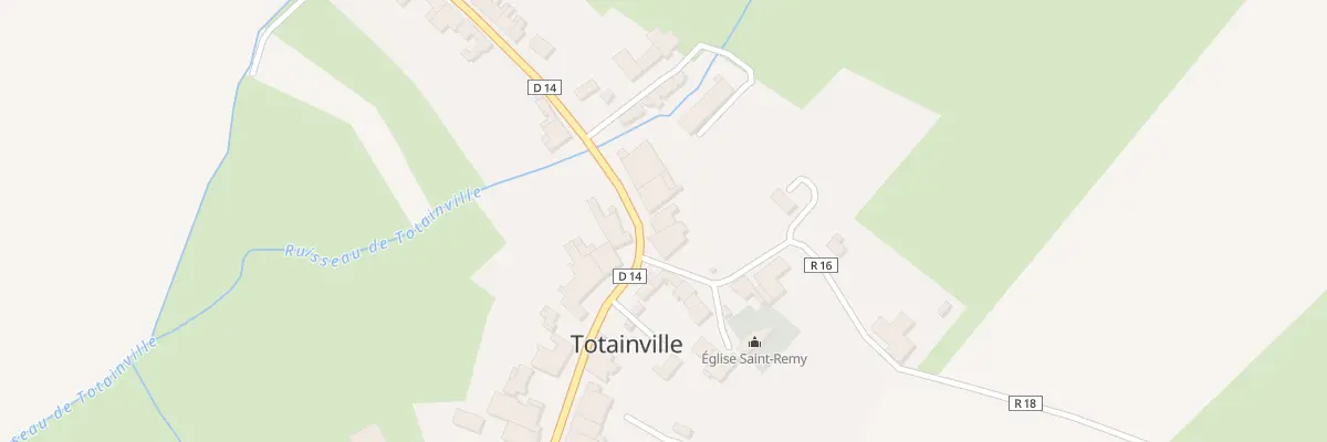 Plan du 14 Rue d’Oèlleville à Totainville