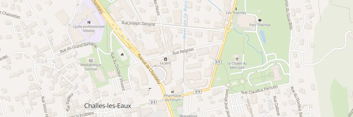 Plan du 70 Rue Reignier à Challes-les-Eaux