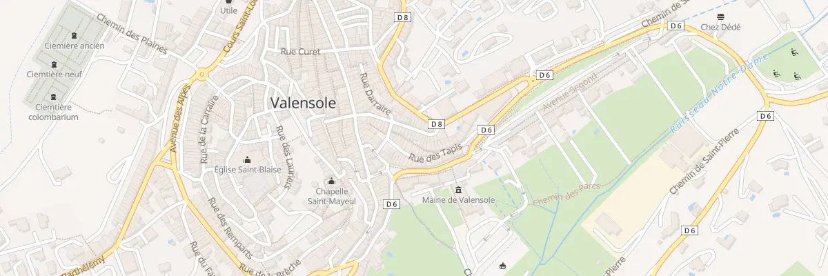 Plan du 15 Rue Pasteur à Valensole