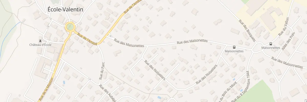 Plan du 3 Rue des Noisetiers à École-Valentin