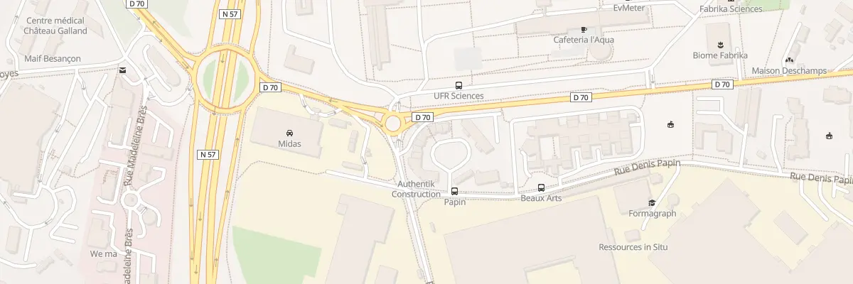 Plan du 20C Rue Denis Papin à Besançon