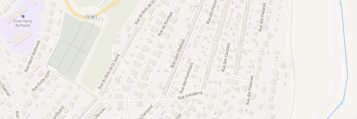 Plan du 217 Rue Leon Molinos à Homécourt