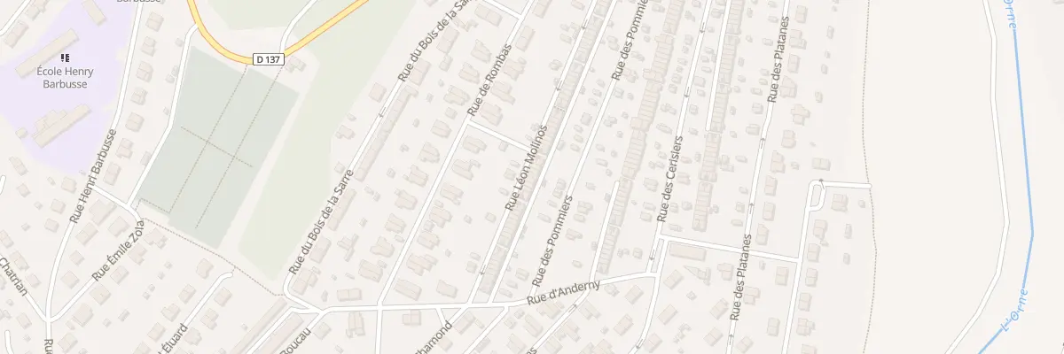 Plan du 215 Rue Leon Molinos à Homécourt