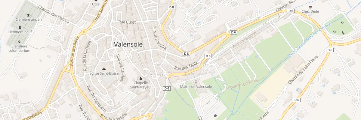Plan du 11 Rue Pasteur à Valensole