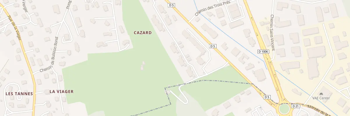 Plan du 2000 Rte Royale à Challes-les-Eaux