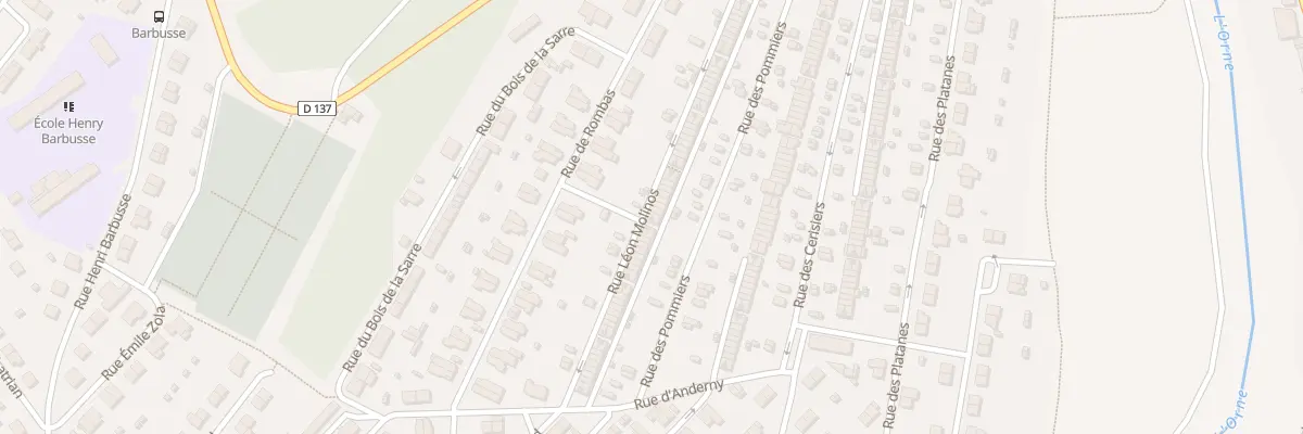 Plan du 209 Rue Leon Molinos à Homécourt
