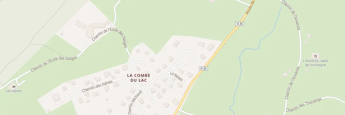 Plan du 19 Le Relai à Lamoura