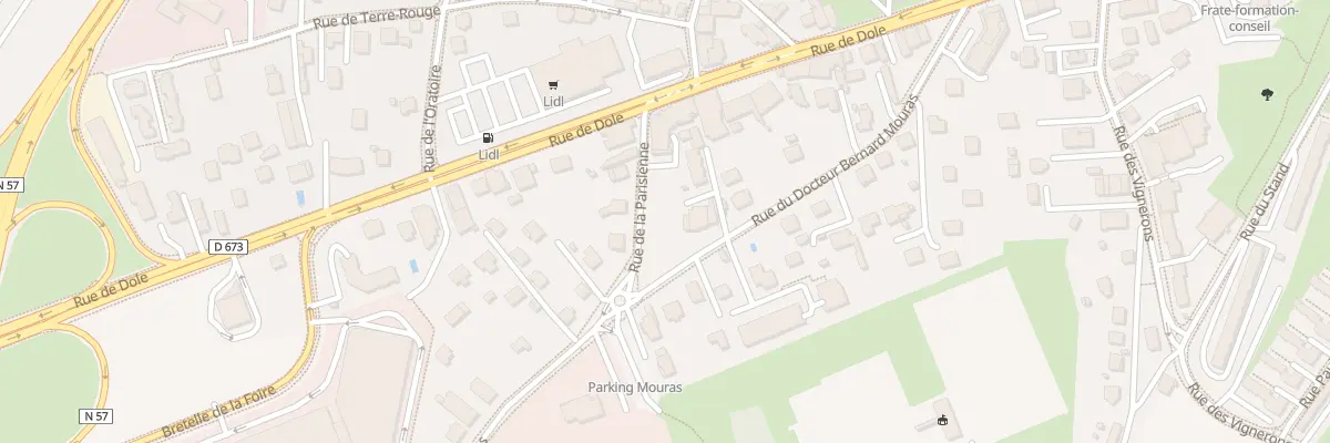 Plan du 24 Rue du Docteur Mouras à Besançon