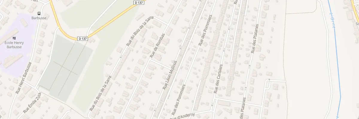 Plan du 201 Rue Leon Molinos à Homécourt