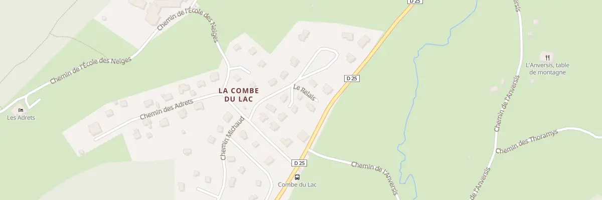 Plan du 62 Le Relai à Lamoura
