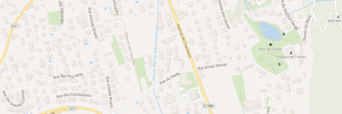 Plan du 38 Rue du Stade à Challes-les-Eaux