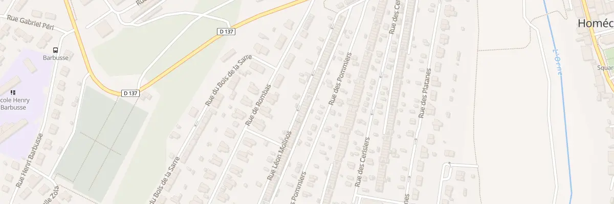 Plan du 193 Rue Leon Molinos à Homécourt