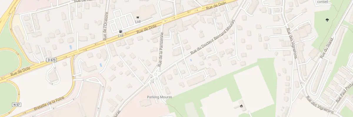 Plan du 22E Rue du Docteur Mouras à Besançon