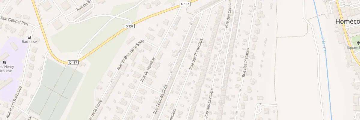 Plan du 188 Rue des Pommiers à Homécourt